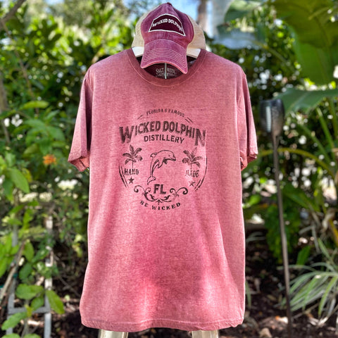Oil Wash Tshirt/Hat combo